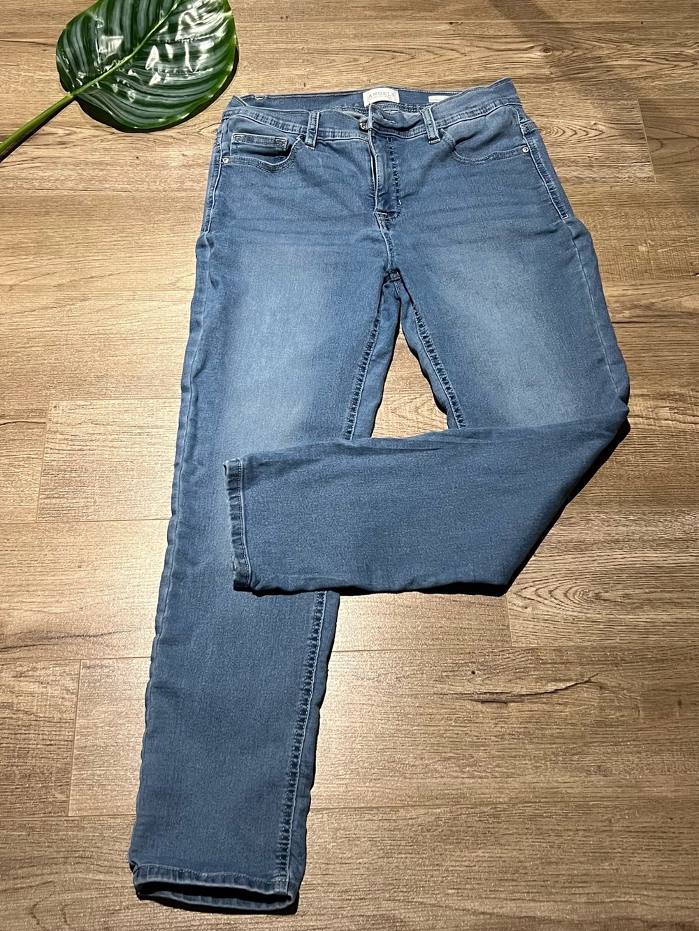 Angels Women's Mid-Blue Skinny Jeans